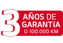 3 años de garantía